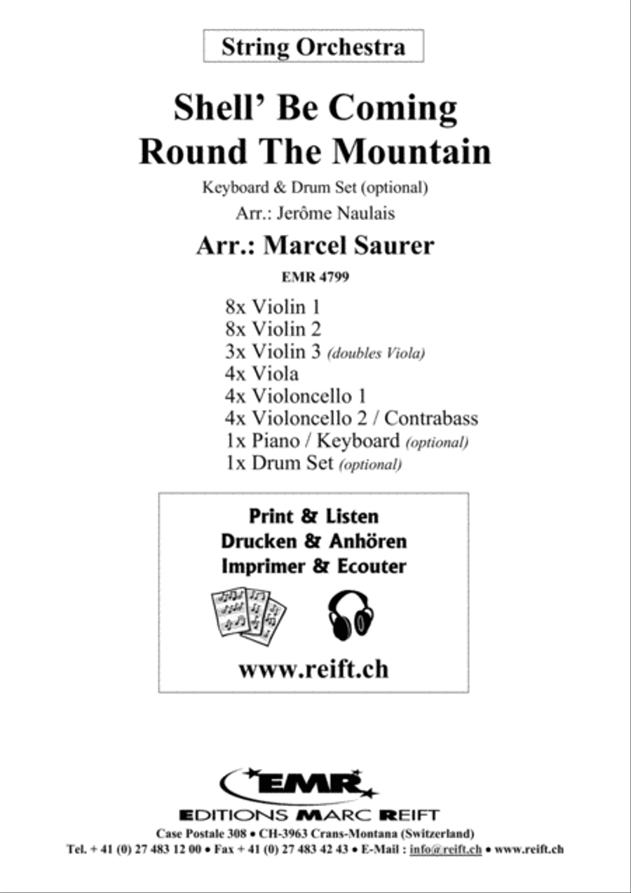 Shell' Be Coming Round The Mountain String Orchestra scores gallery preview page 2