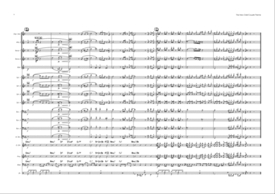 The Odd Couple Jazz Ensemble scores gallery preview page 4