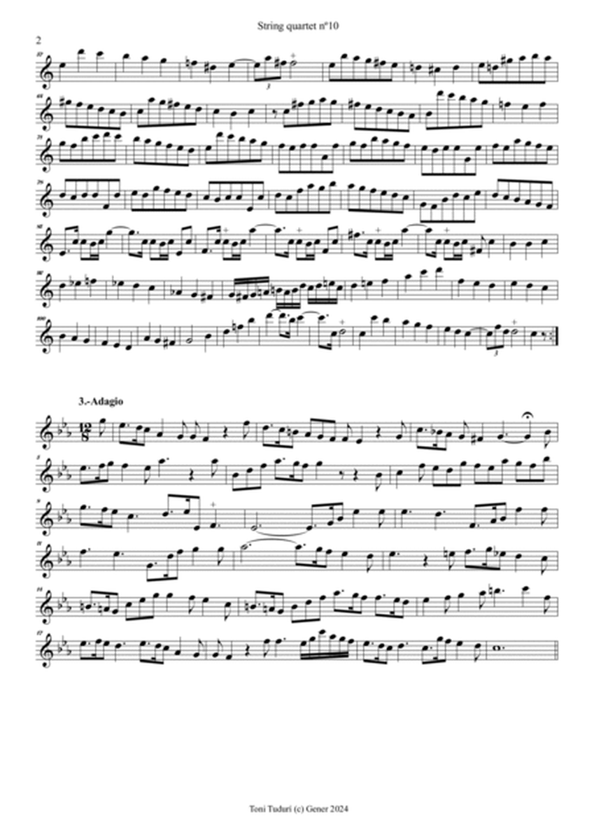String quartet nº10-Toni Tudurí (instr. of Domenico dall'Oglio violin Sonata Op1 nº7 in C Maj) image number null