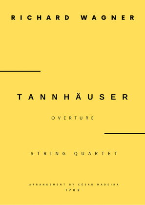 Book cover for Tannhäuser (Overture) - String Quartet (Full Score and Parts)
