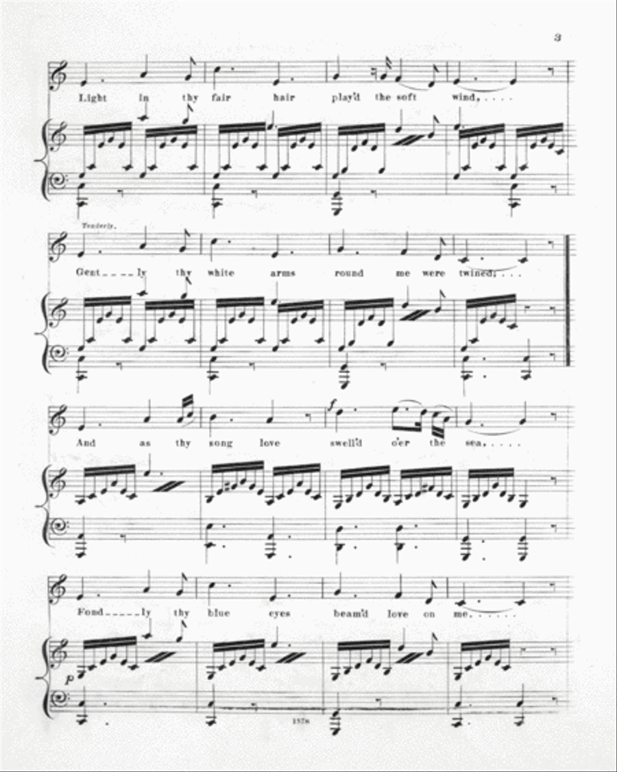 Sleeping I Dreamed Love Voice scores gallery preview page 3