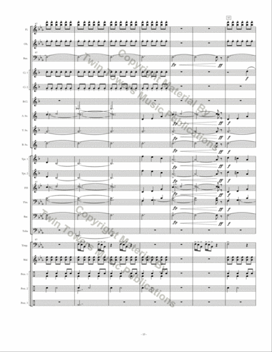 Monuments Monuments Concert Band scores gallery preview page 14