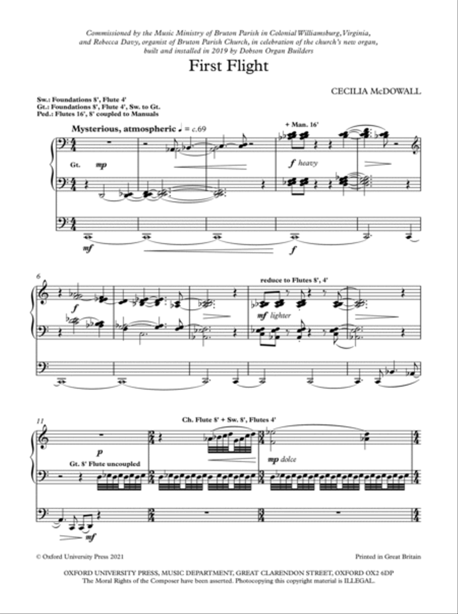 First Flight First Flight Organ Solo scores gallery preview page 2