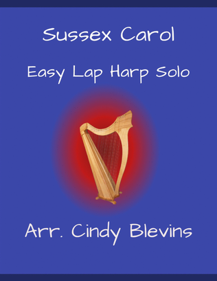 Book cover for Sussex Carol, for Easy Lap Harp