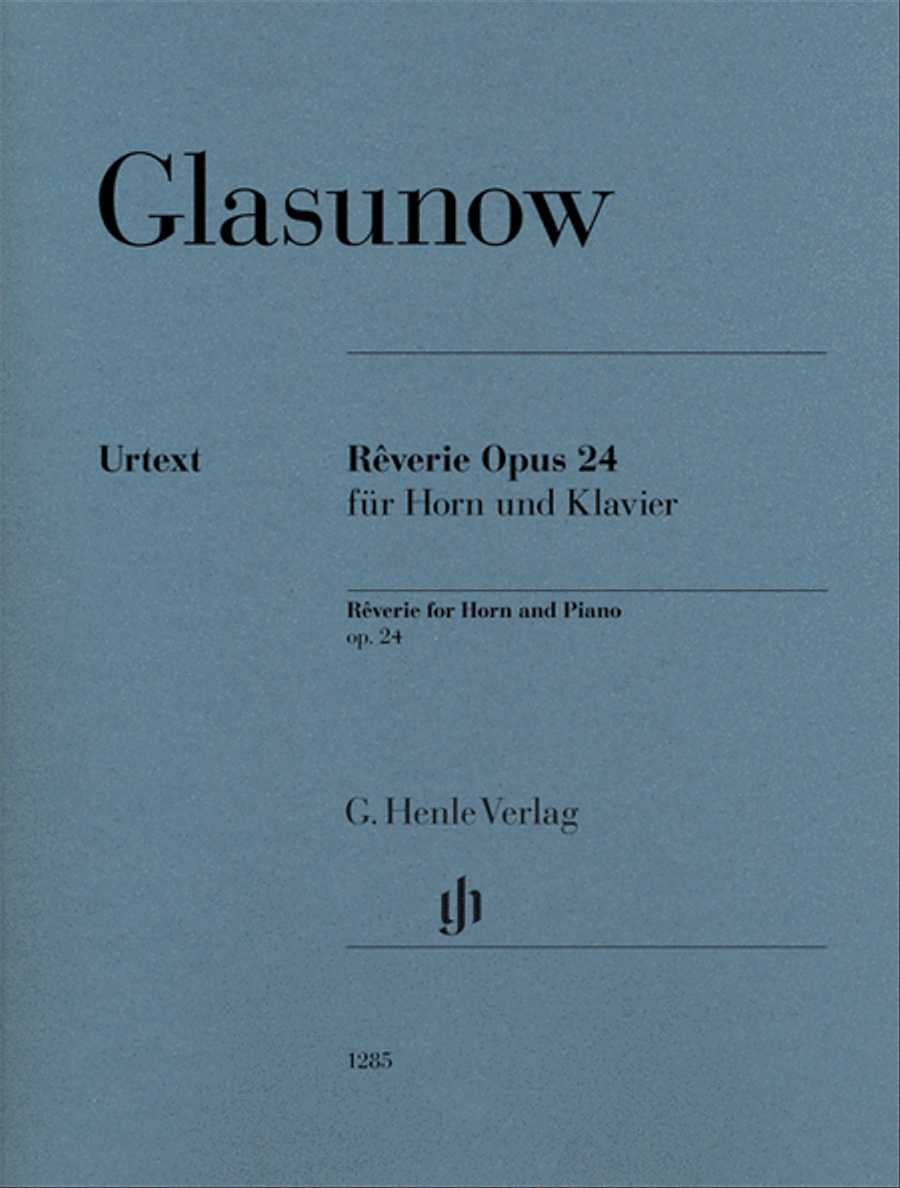 Rêverie Op. 24 Piano Accompaniment scores gallery preview page 1