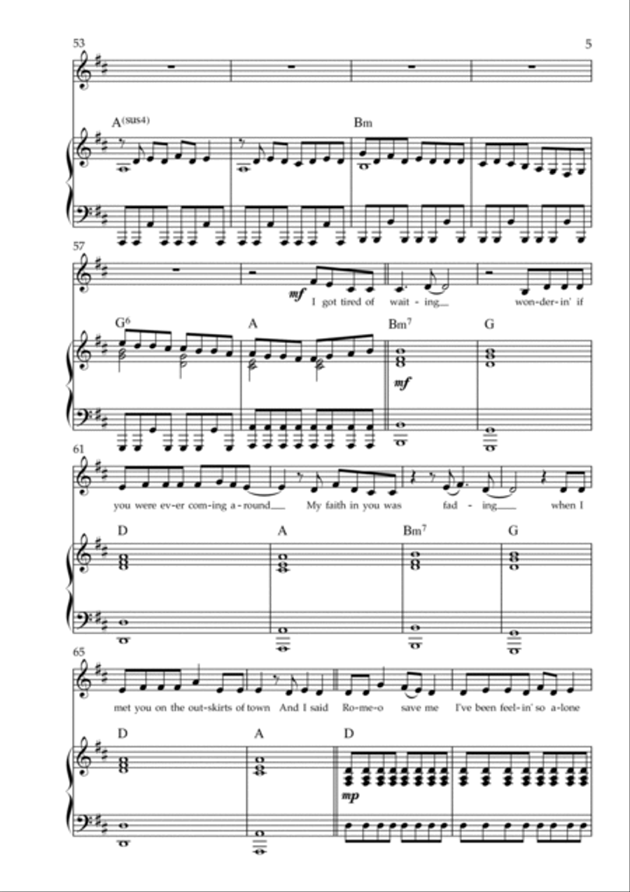 Love Story Voice scores gallery preview page 5