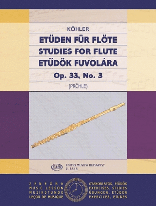 Book cover for Etüden für Flöte 3 op. 33, No. 3