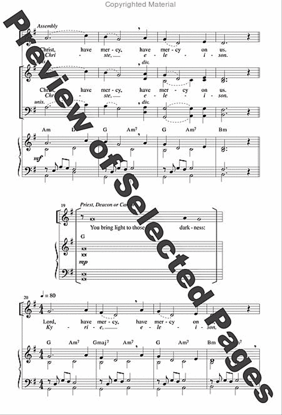 Jubilation Mass - Choral / Accompaniment edition 4-Part scores gallery preview page 5