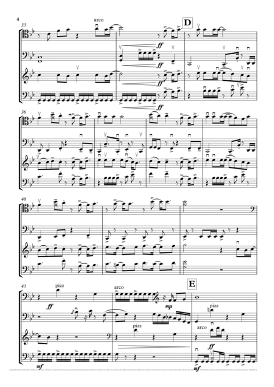 Eye Of The Tiger Eye Of The Tiger Cello scores gallery preview page 4