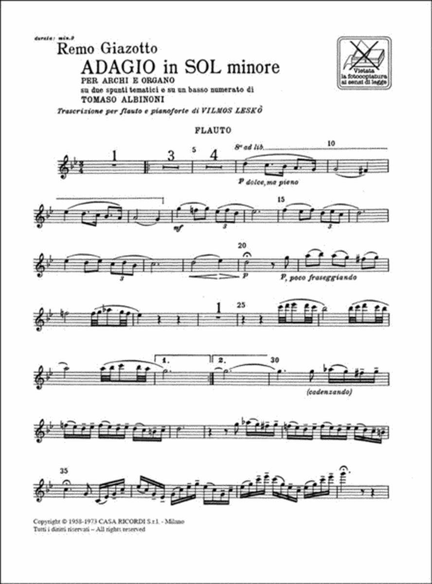 Adagio in sol minore (g minor)