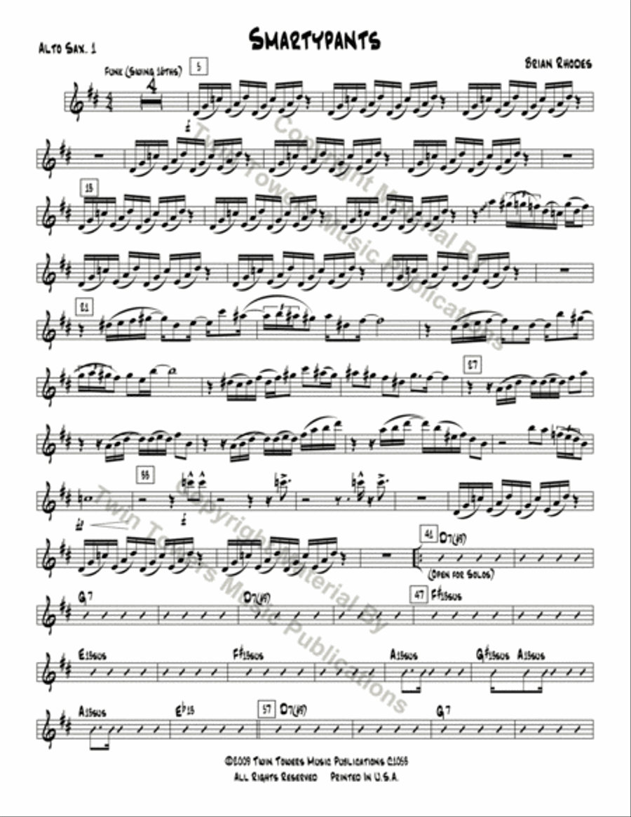 Smartypants Jazz Ensemble scores gallery preview page 22