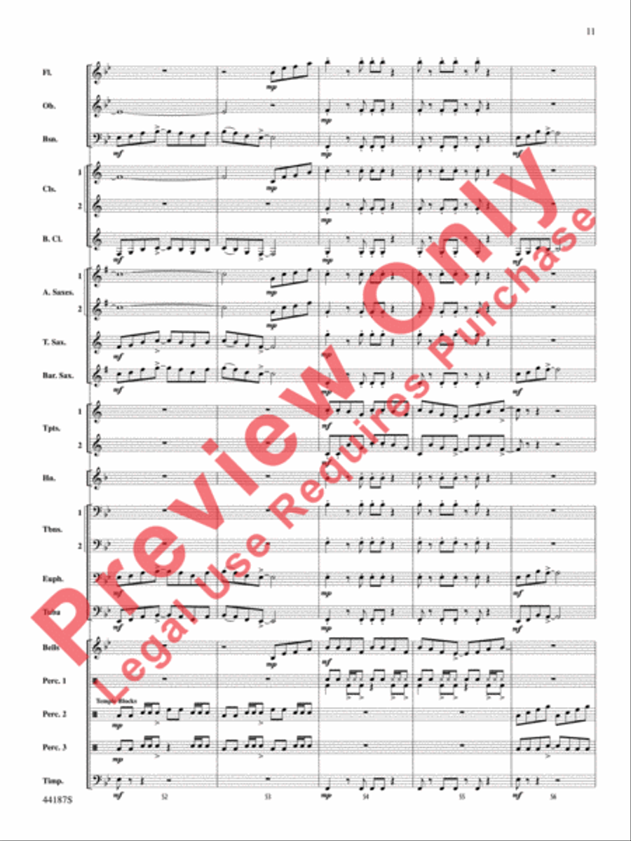 Zeeland Zeeland Concert Band scores gallery preview page 12