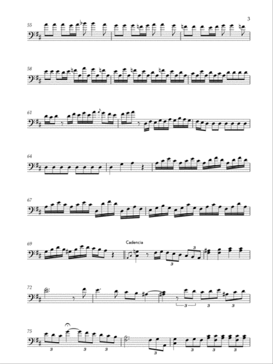Concert for violone and orchestra (Double Bass) Double Bass scores gallery preview page 5