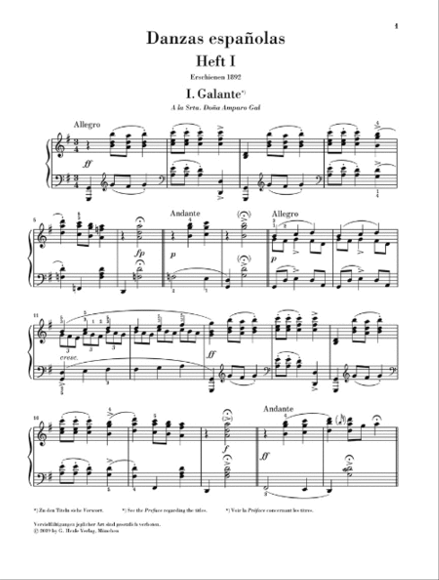 Danzas Españolas Piano Solo scores gallery preview page 3