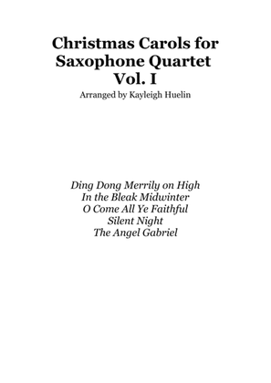 Book cover for Christmas Carol Selection vol. 1 for SATB Saxophone quartet