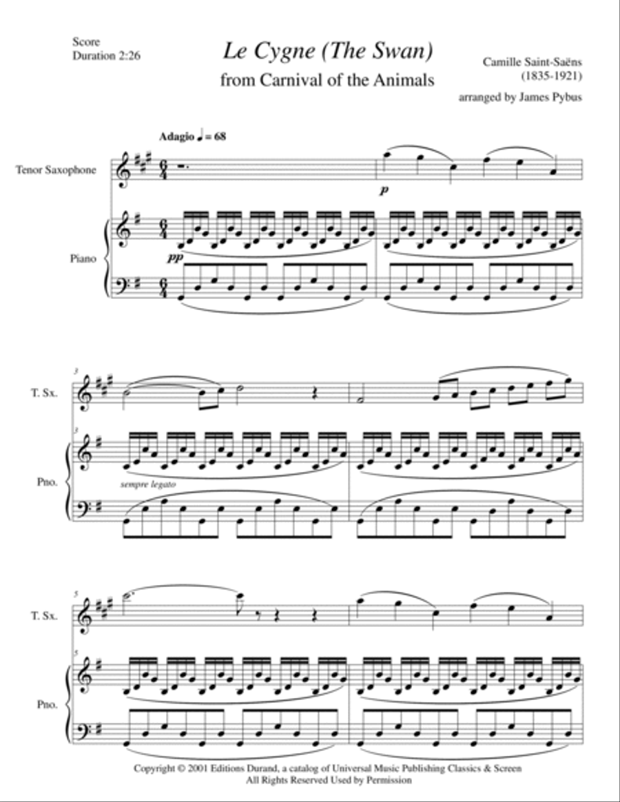 Le Cygne Chamber Music scores gallery preview page 3