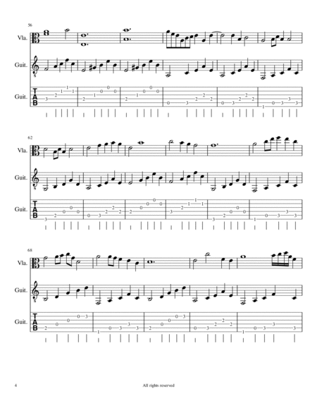 Nocturne #25 arrangement for Viola and Guitar image number null