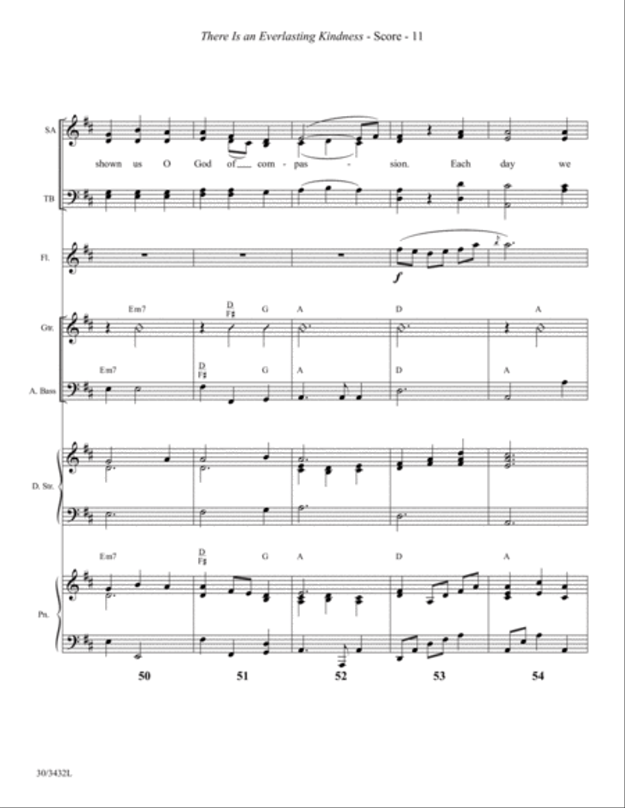 There Is an Everlasting Kindness - Instrumental Ensemble Score and Parts Choir scores gallery preview page 14