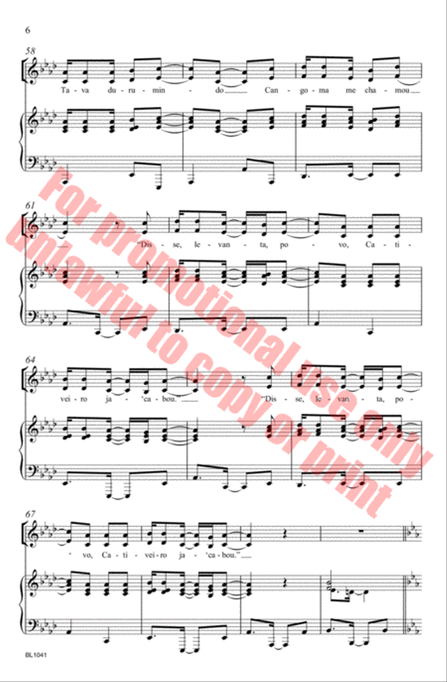 Cangoma Cangoma Choir scores gallery preview page 7