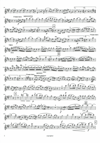 Flute Quartet in Amaj Kv298 image number null