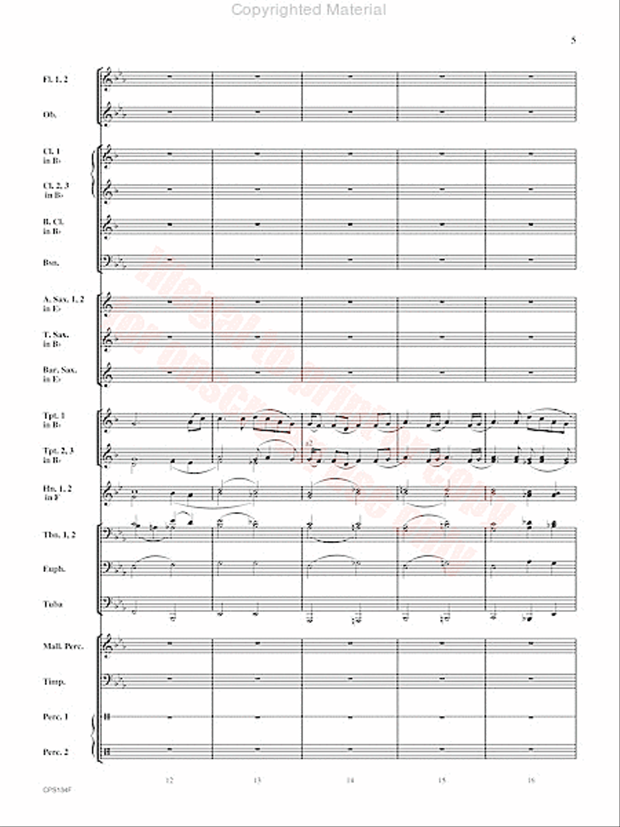Chisholm Trail Concert Band scores gallery preview page 6