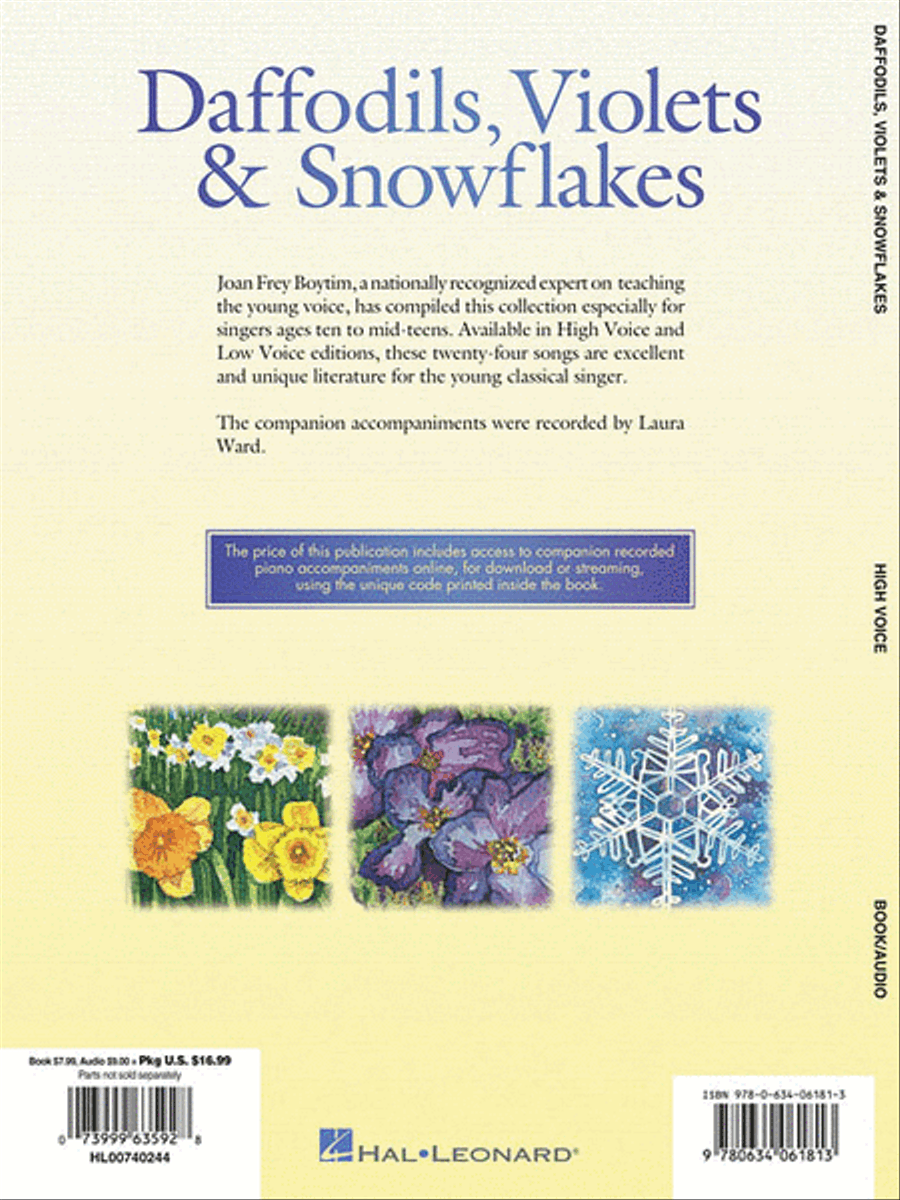 Daffodils, Violets and Snowflakes - High Voice High Voice scores gallery preview page 2