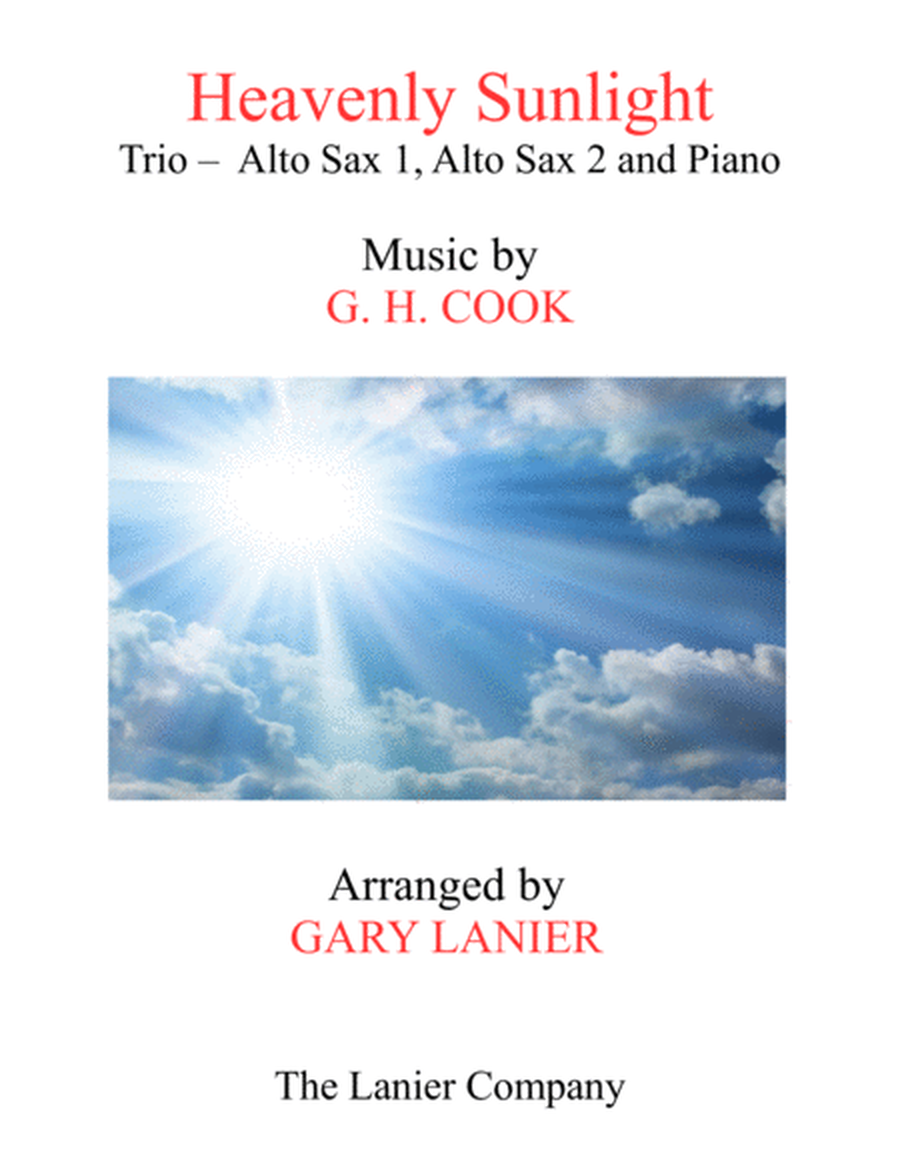 HEAVENLY SUNLIGHT (Trio - Alto Sax 1, Alto Sax 2 & Piano with Score/Parts) image number null