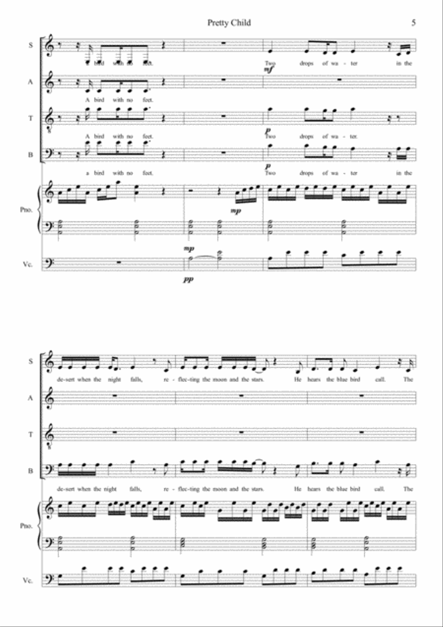 Pretty Child Small Ensemble scores gallery preview page 5