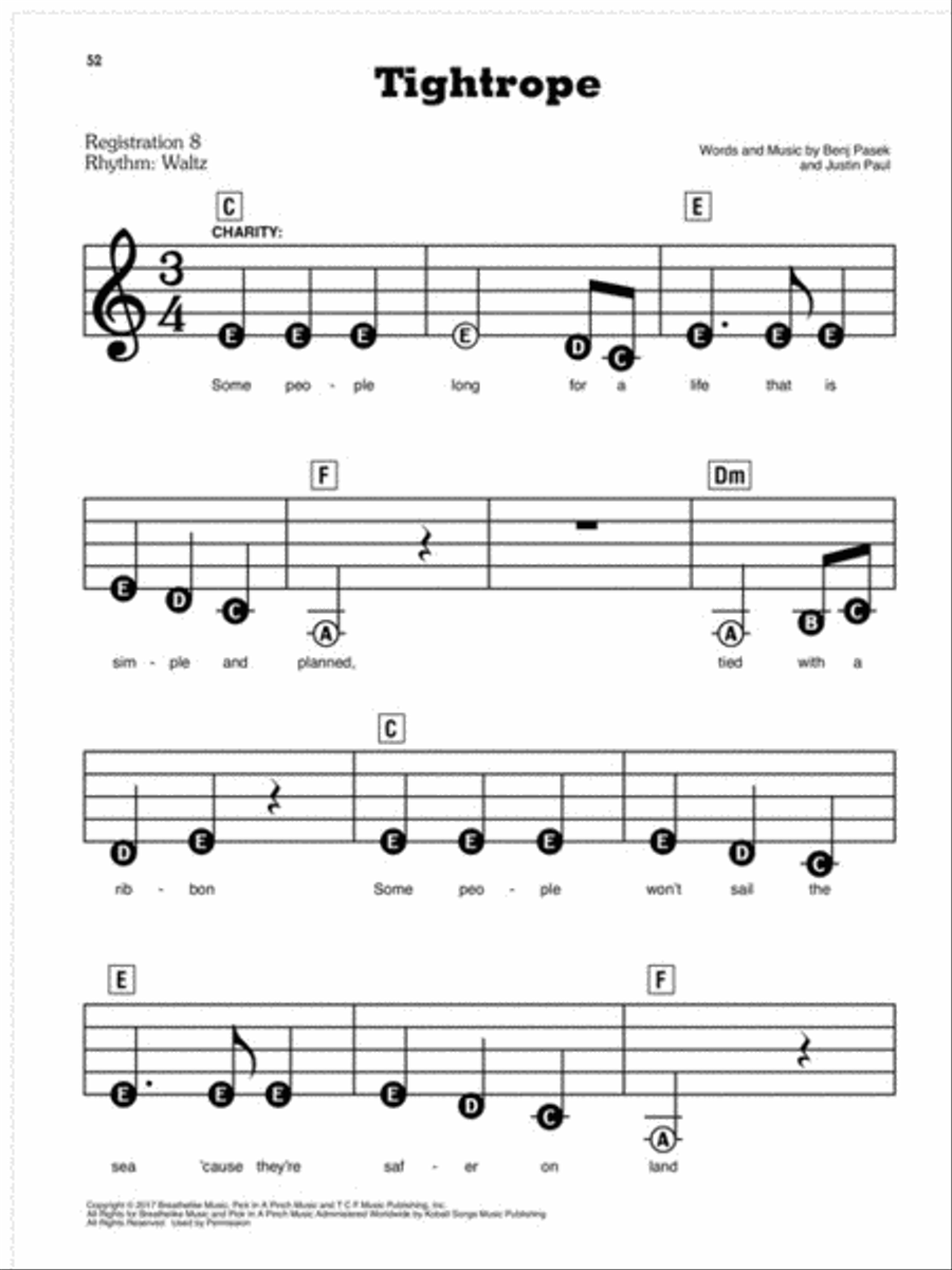 The Greatest Showman Electronic Keyboard scores gallery preview page 4