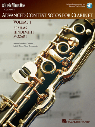 Book cover for Advanced Contest Solos for Clarinet - Volume I