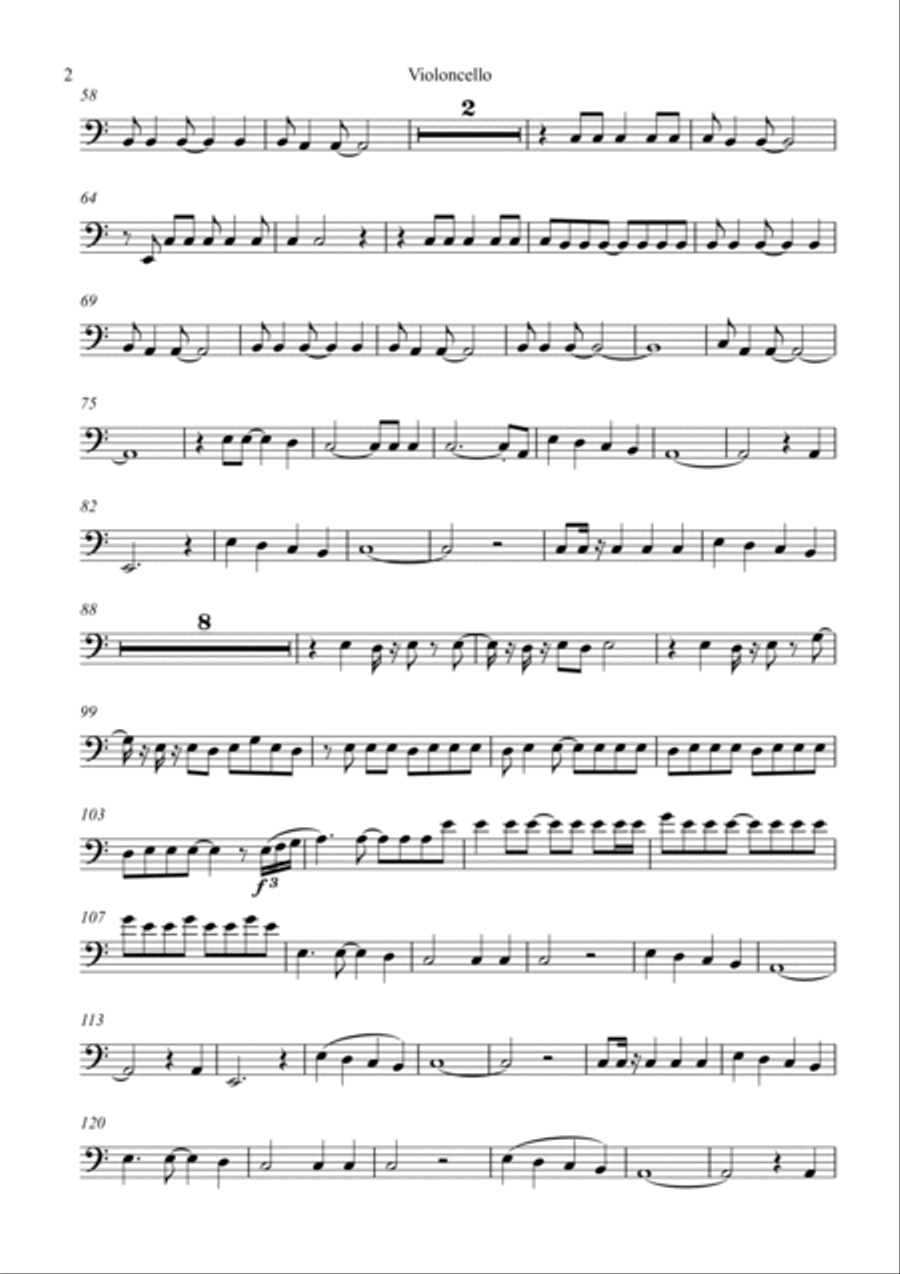 Otherside Cello Solo scores gallery preview page 2