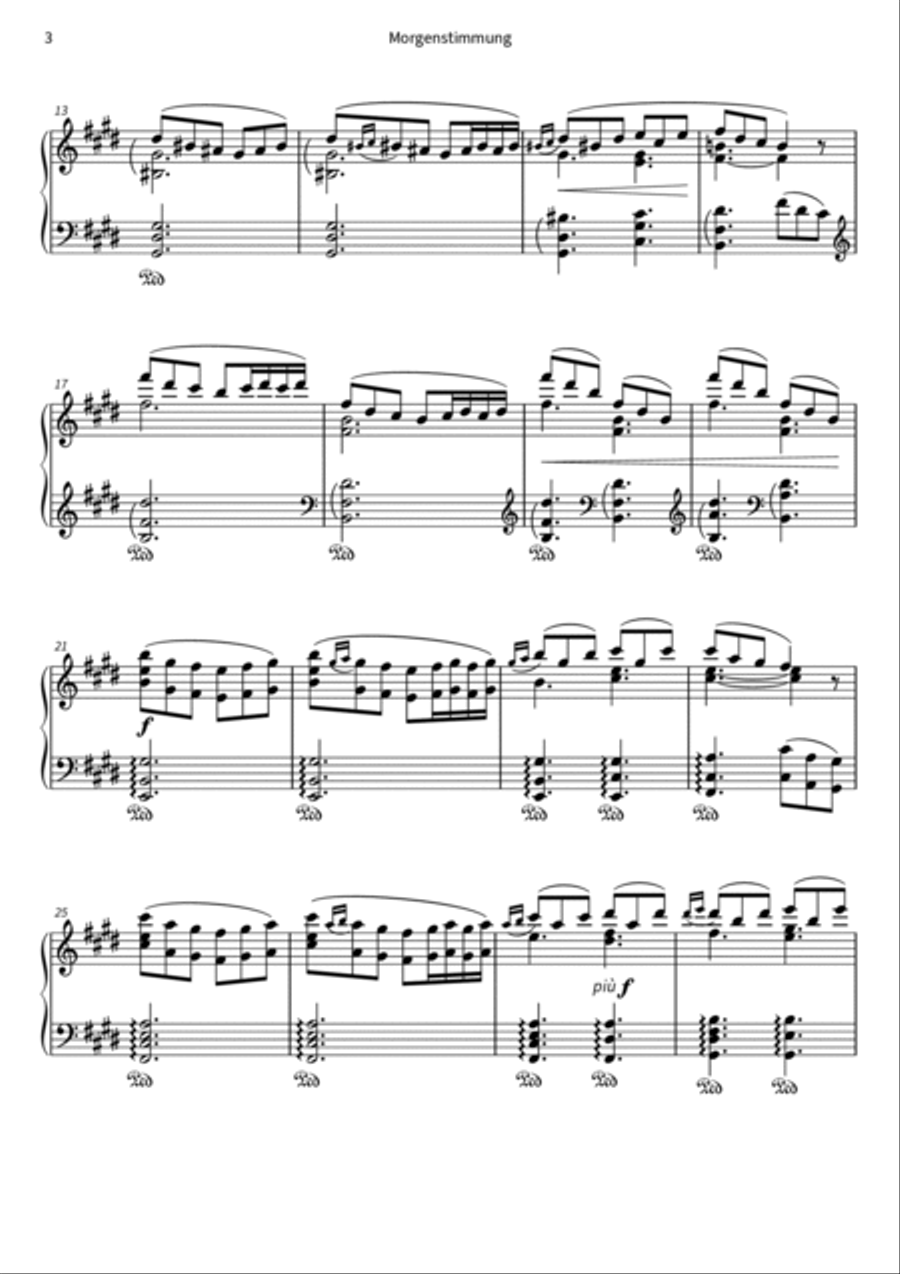 Morgenstimmung Piano scores gallery preview page 4