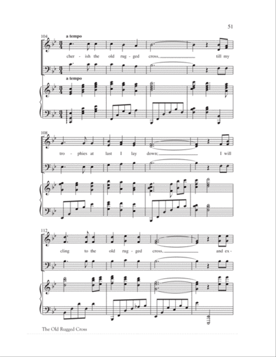 We Remember Calvary (SAB) 3-Part scores gallery preview page 54