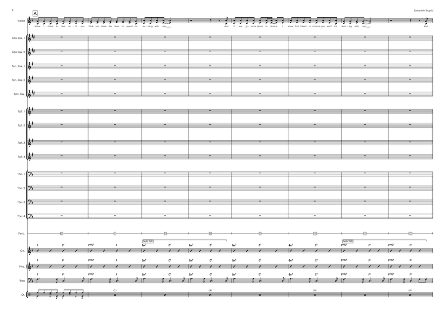 Somethin' Stupid Jazz Ensemble scores gallery preview page 2