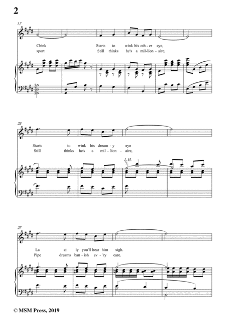 Jean Schwartz-Chinatown,My Chinatown,in E Major,for Voice and Piano Voice Solo scores gallery preview page 4