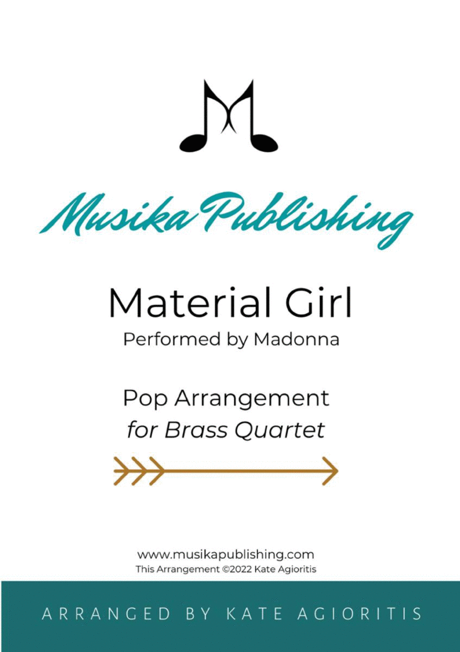Material Girl Brass Quartet scores gallery preview page 1