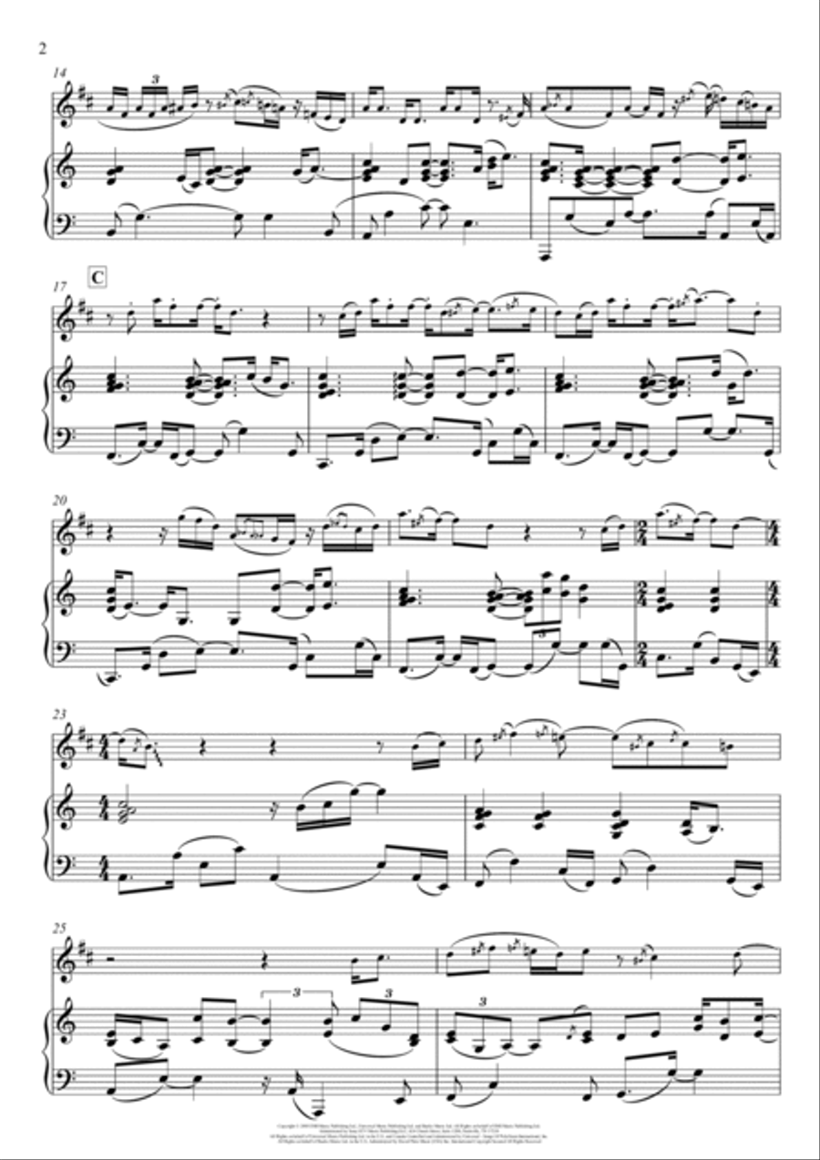 You're Beautiful You're Beautiful B-Flat Clarinet scores gallery preview page 2