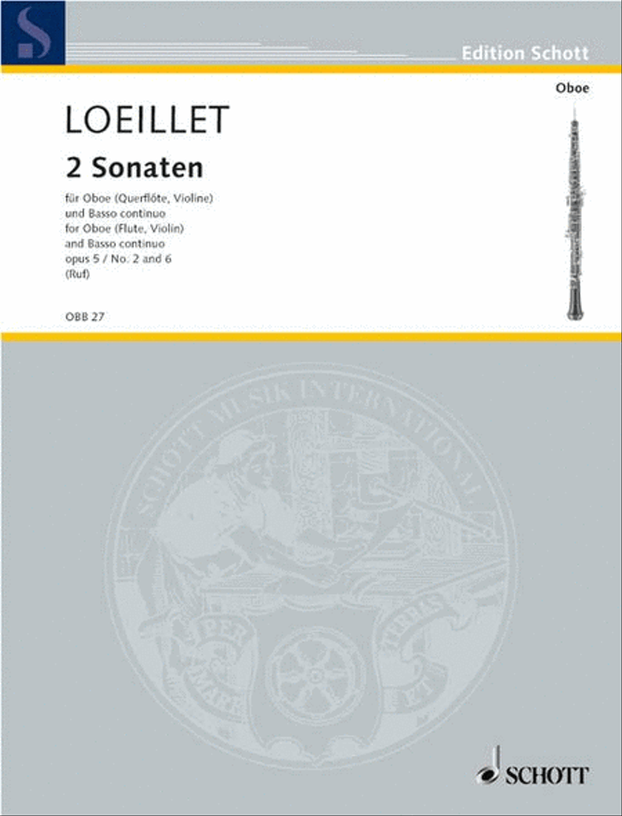 2 Sonatas 2 Sonatas Flute scores gallery preview page 1