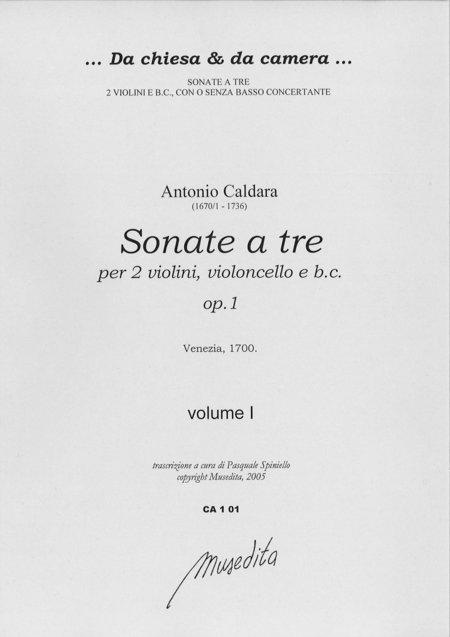 Sonate a tre op. 1 (Venezia, 1700)