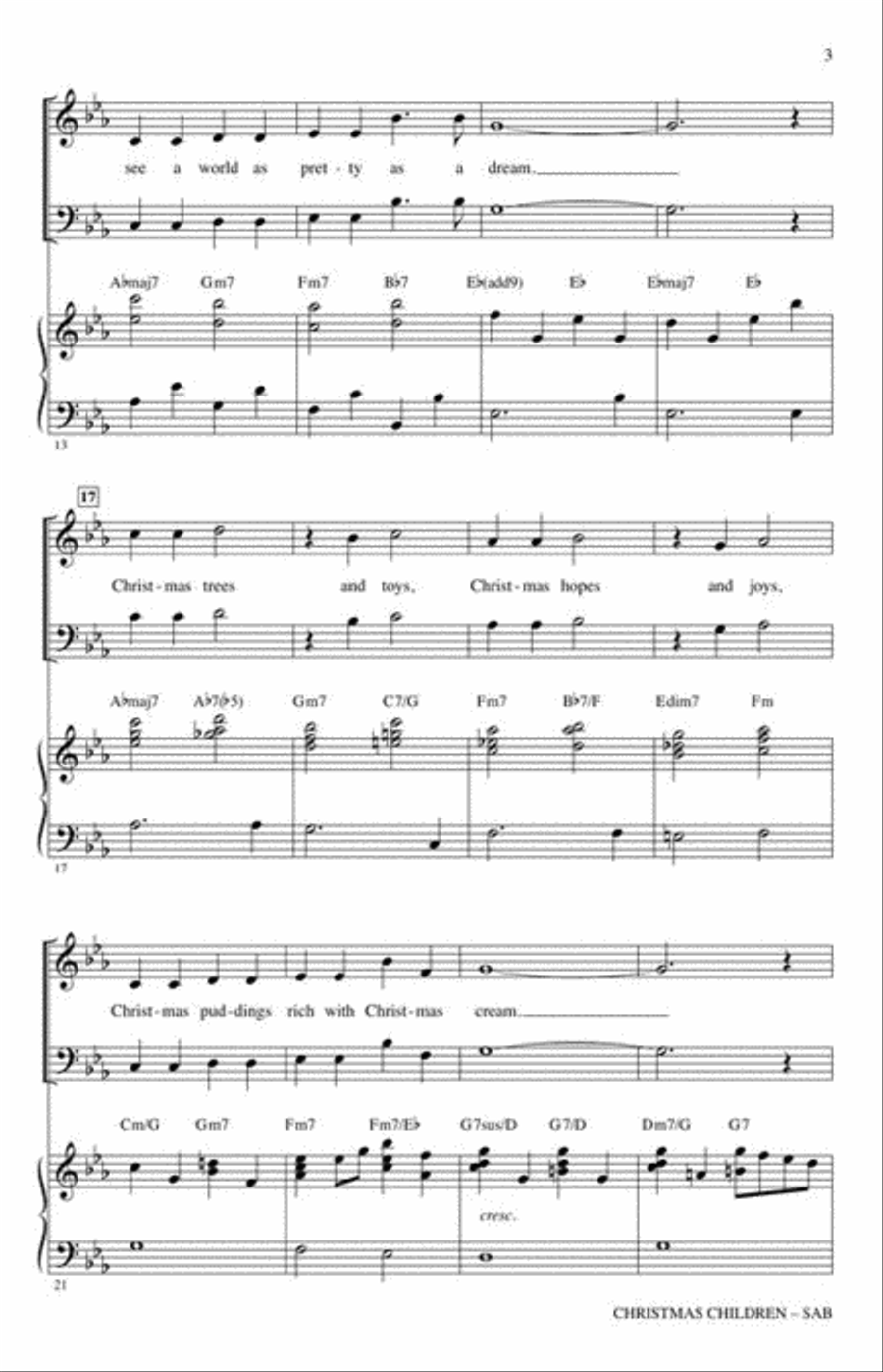Christmas Children 3-Part scores gallery preview page 4