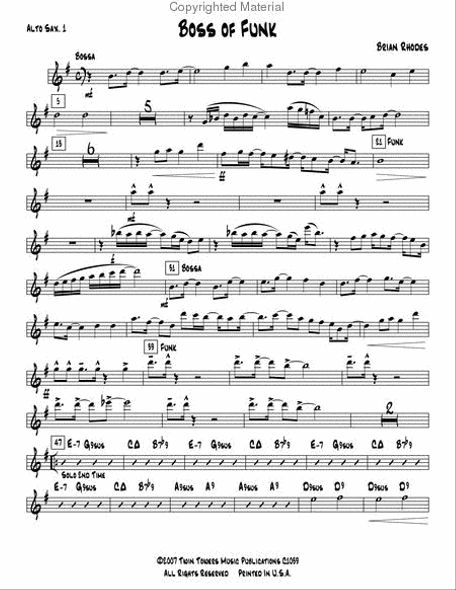 Boss of Funk Boss of Funk Jazz Ensemble scores gallery preview page 4