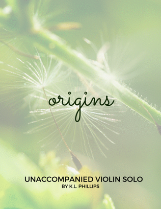 Book cover for Origins - Unaccompanied Violin Solo