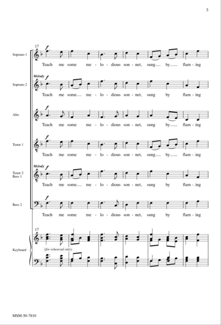 Come, Thou Fount of Every Blessing Divisi scores gallery preview page 3