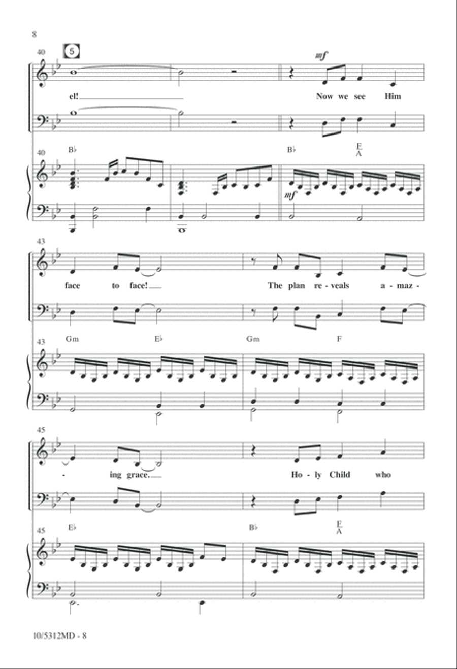 Behold a Savior! 4-Part scores gallery preview page 8