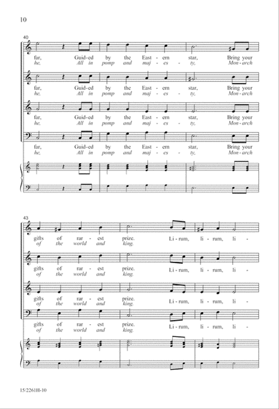 Lirum Lirum A Cappella scores gallery preview page 11