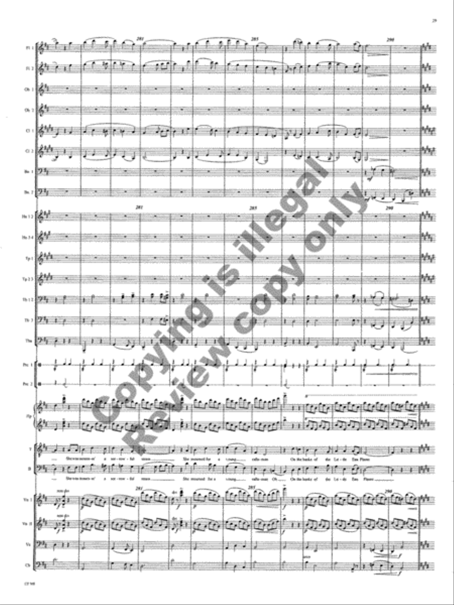 American Folk Song Suite (Orchestra Score) Choir scores gallery preview page 85