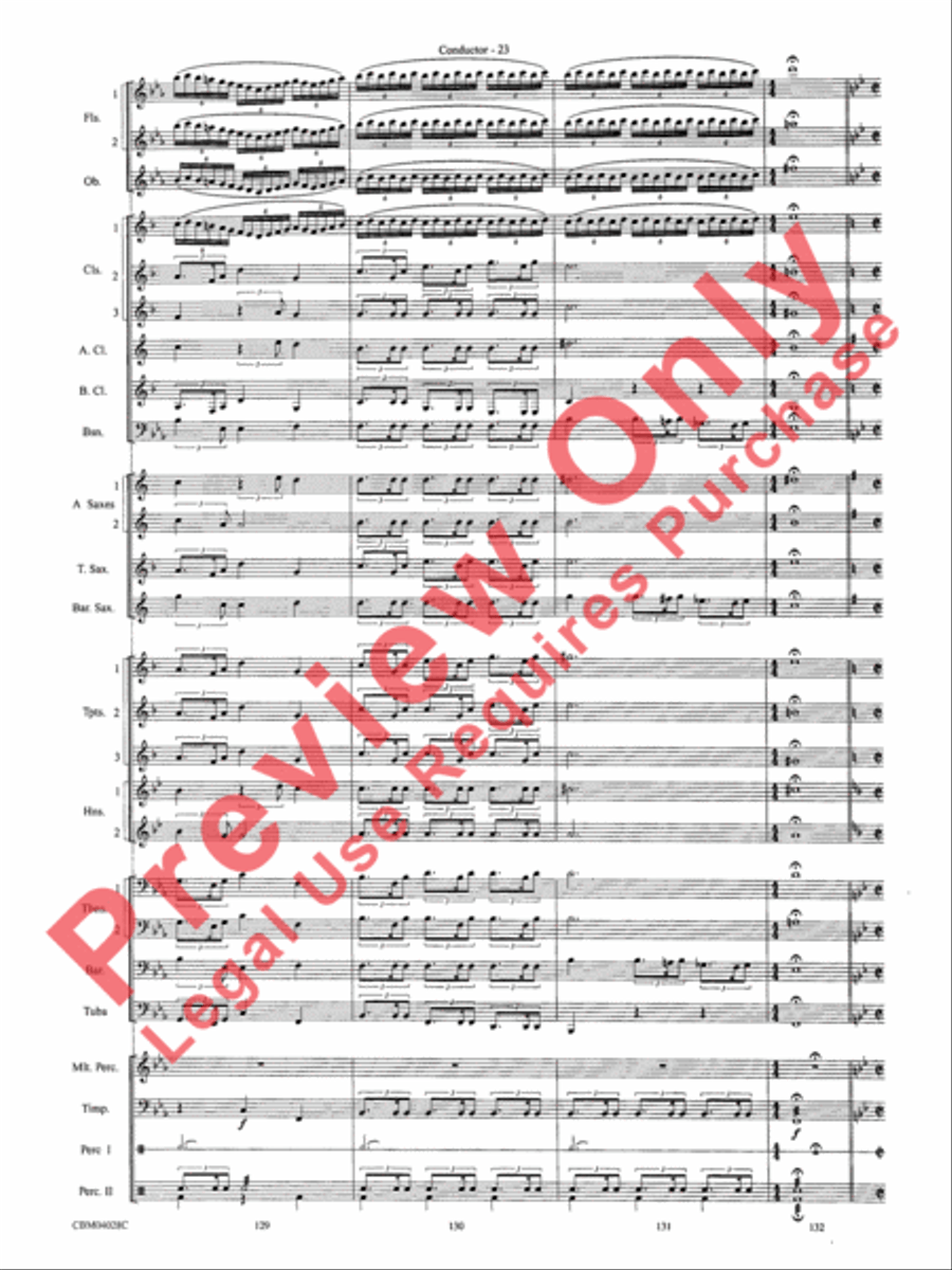 What's Up at the Symphony? Concert Band scores gallery preview page 26