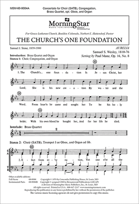 Book cover for The Church's One Foundation (Choral Score)