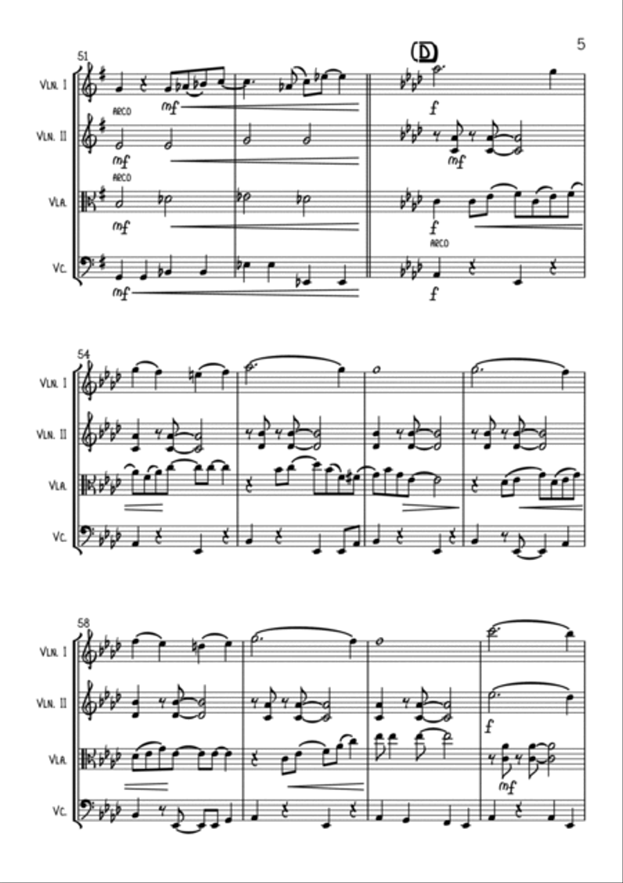 L-O-V-E String Quartet scores gallery preview page 5