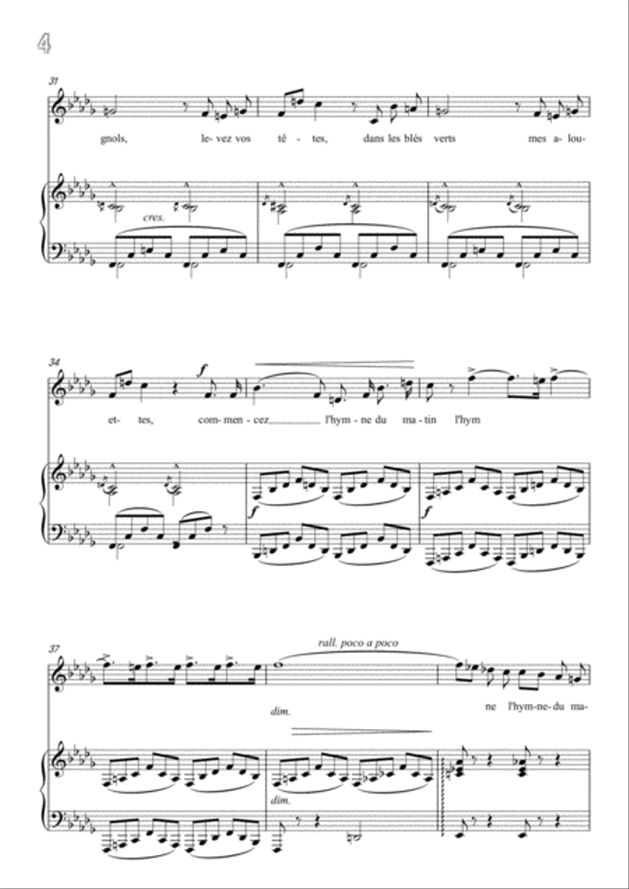 Meyerbeer-Fantaisie in D flat Major,for Voice and Piano Voice Solo scores gallery preview page 6